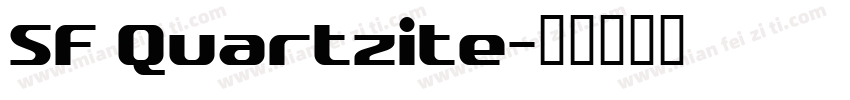SF Quartzite字体转换